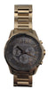 Armani Exchange Men's Silver Chronograph Dial Gold Stainless Steel Bracelet Watch