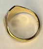9CT Gold Patterned Gents Signet Ring Size T