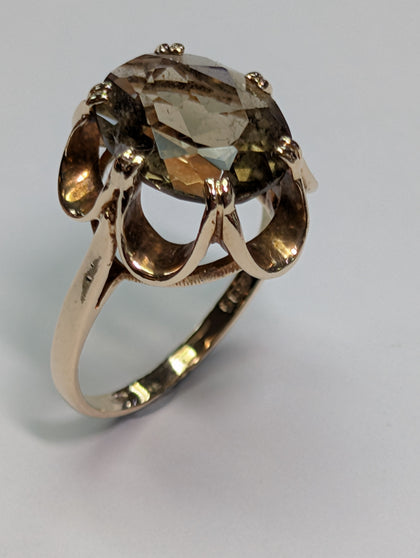 9ct Gold Smokey Quartz Ring