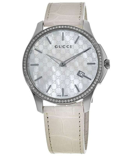 Gucci G-Timeless White Diamond Ladies Watch **Boxed**