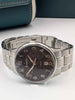 Accurist Classic Mens Dress Quartz Watch With Black Dial - Steel Bracelet - Boxed **BRAND NEW**