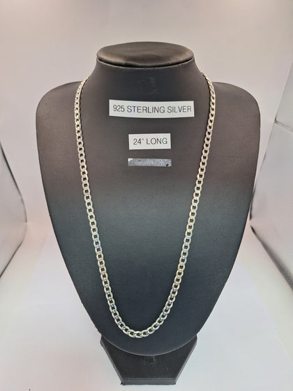 925 SILVER CURB CHAIN ,WEIGHT 25.7, LENGHT 24, PREOWNED