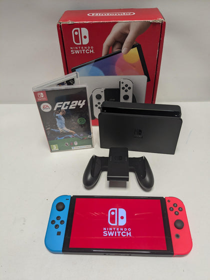 Nintendo Switch OLED - Neon FC24 Package