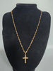 375 9CT Gold Necklace With cross Pendent 4.6G
