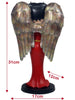 Betty Angel in Red Robe with Antique Gold Wings - 31cm