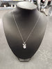 18ct White Gold Diamond Playboy Bunny Pendant and Chain