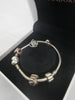 Pandora Bracelet, 5 Charms (925 ALE Hallmarked), 28.13Grams, Size: 7"