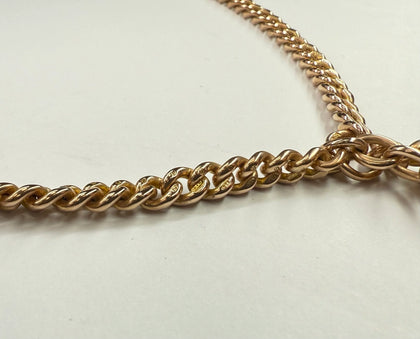 9CT GOLD DOUBLE ALBERT 18