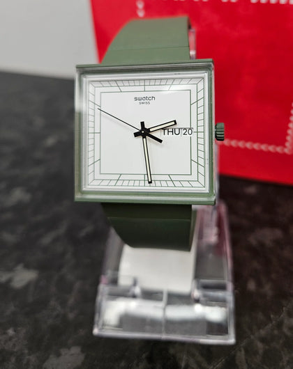 Swatch What If Square GREEN LEIGH STORE