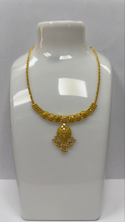 22ct Yellow Gold Fancy Necklace, 15