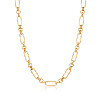 Figaro Chain Necklace - Gold