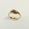 18ct Yellow Gold three stone ring size K