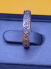 9ct Gold Ring With Clear Stones Patterned 2.6g Size-O
