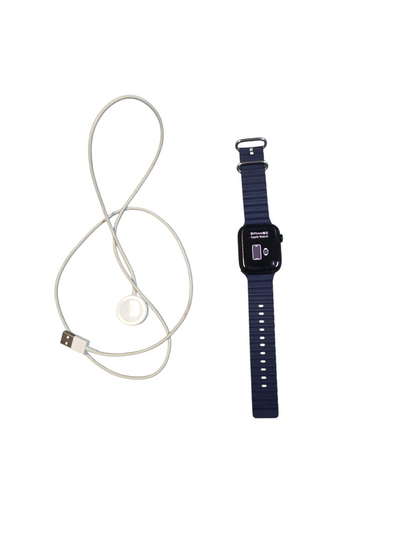 For Apple Watch Series 8 45mm Watch Band(Black Grey)