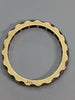 9ct Gold Jagged Cz Ring