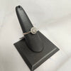 18ct White Gold Diamond Cluster Ring - Size Q