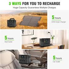 LVYUAN Rechargeable Energy Supply Power Station Generators Portable 1200W Solar Portable Power Stations for Home/out Door