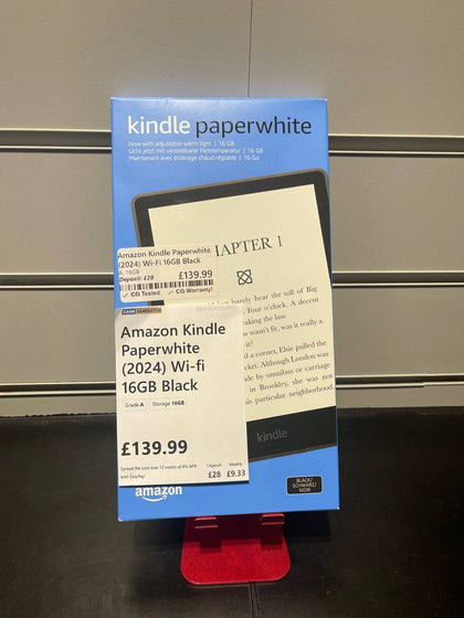 AMAZON KINDLE PAPERWHITE 12TH GENERATION 2024 BLACK 16GB AD FREE