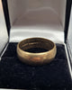 9CT Yellow Gold Band Ring - 5.2G - Size R. Hallmarked