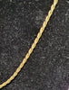 9ct Yellow Gold Rope Chain - 7.68G - 16" - Hallmarked