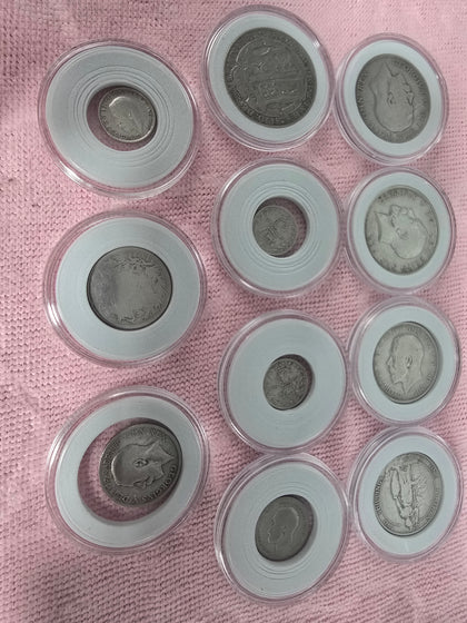 Silver Coins 1920 Below, 81.1G 11 COINS