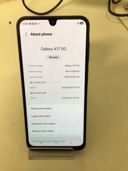 Samsung Galaxy A17 5G, 128GB, 4GB, 50MP Screen 6.7