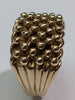 Gold heavy keeper ring