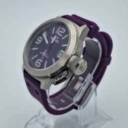 TW Steel TW515 Canteen Collection Purple Fashion Watch – Bold Oversized Men's Designer Wristwatch – Statement Style Timepiece