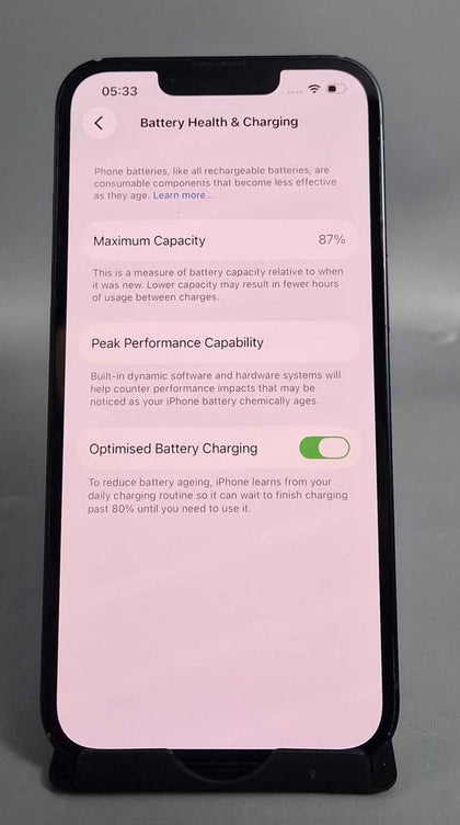 Apple iPhone 13 128GB Midnight, Unlocked 87%BH