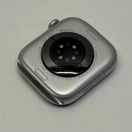 Apple Watch Series 11 46mm Silver Aluminum Case No Strap Model A3337 Boxed