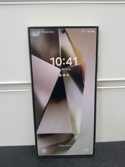 *Hairline Crack On Screen* Samsung Galaxy S24 Ultra 256GB Titanium Yellow, Unlocked To Any Network