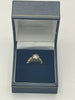 18ct Gold Ring With Clear Stone - K