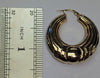 9CT GOLD HEAVY HOOP EARRINGS