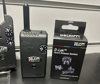 x2 Delkim Txi Plus Bite Alarms and RX Pro Receiver and Extra FISHING BITS
