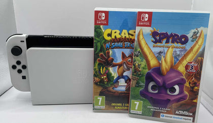 Nintendo switch OLED bundle with 2 games