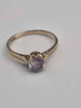 14ct Yellow Gold Solitaire Ring With CZ Stone - 2.54 Grams - Size T