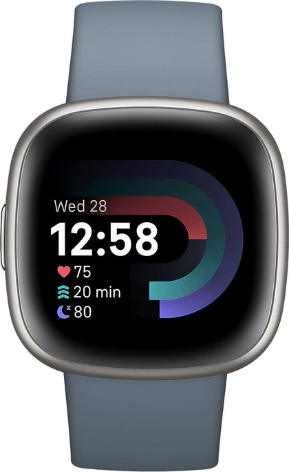 Fitbit Versa 4 Waterfall Blue/Platinum 24mm