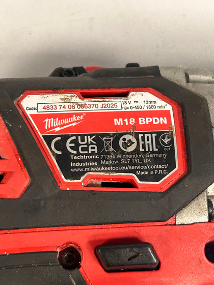 Milwaukee M18 BPD Drill *BODY & BATTERY ONLY*