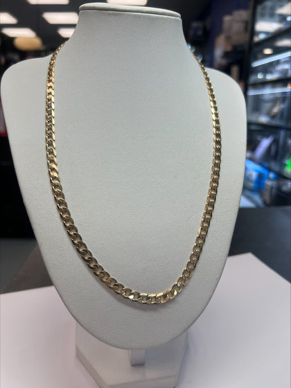 9CT GOLD CURB CHAIN 20.5