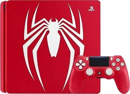 Playstation 4 Slim Console, 1TB Spider-Man Red - Unboxed