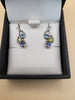 JeWLR 9ct White Gold Multi Stone Raindrop Earrings - 1.85g