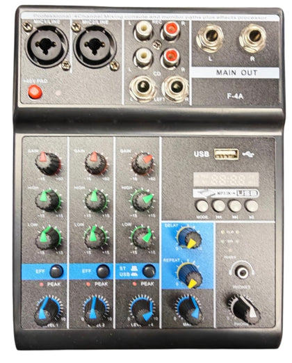 F-4A 4 Channel Live Mixer **Boxed**