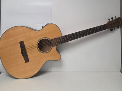 ** Collection Only ** EastCoast G1CE Satin Natural Semi Acoustic Giutar