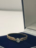 9ct Gold Ring With Clear Stone - L