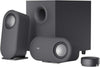 Logitech Z407 Bluetooth Computer Speakers with Subwoofer and Wireless Control, Immersive Sound, Premium Audio with Multiple Inputs, USB Speakers - Bla
