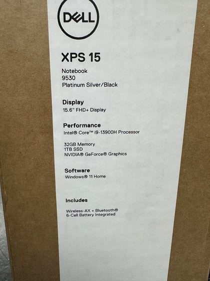 Dell XPS 15 9530 15.6inch FHD+ i9-13900H 32GB 1TB SSD RTX4070 8G.