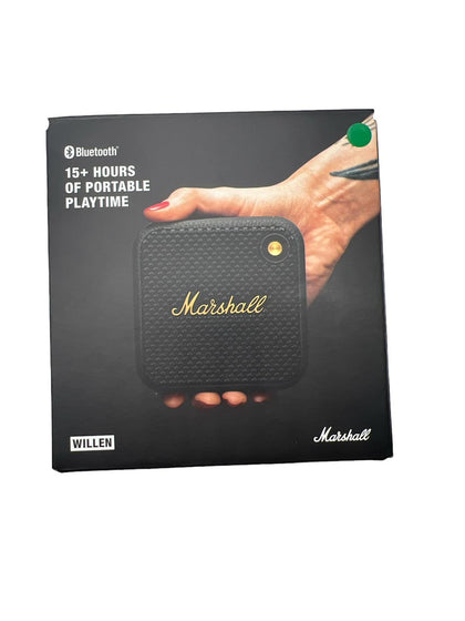 Marshall Willen Portable Bluetooth Speaker black & brass boxed