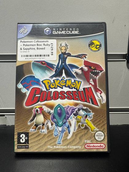 Pokemon Colosseum + Pokemon Box: Ruby & Sapphire, Boxed W/Manual