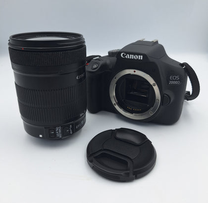 CANON EOS 2000D DSLR Camera with EF-S 18-55 mm f/3.5-5.6 III & EF 75-300 mm f/4-5.6 III Lens unboxed