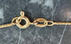 9ct Yellow Gold Box chain 18" & 9ct Yellow Gold Egyptian Ankh Pendant